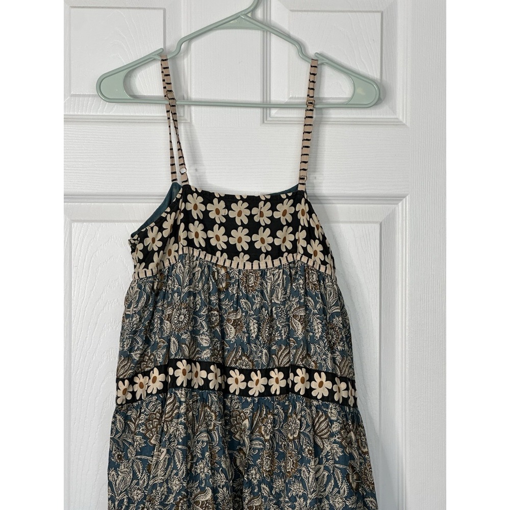 Natural Life Womens Floral Print Boho Maxi Sun Dress Cotton Lined Size Small - Picture 9 of 12